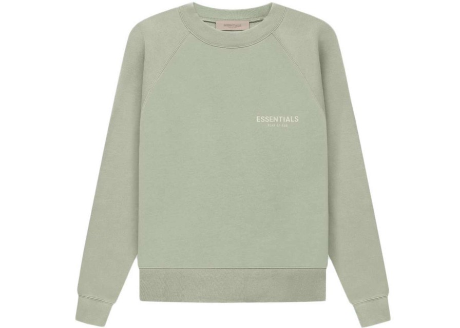 Apparel * | Fear Of God Essentials Crewneck Crewneck Seafoam