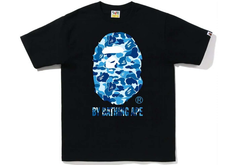 Apparel * | Bape Abc Camo By Bathing Ape Tee Black Blue