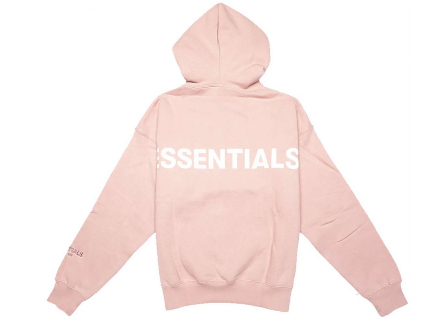 Apparel * | Fear Of God Essentials Pink 3M Logo Pullover Hoodie Blush