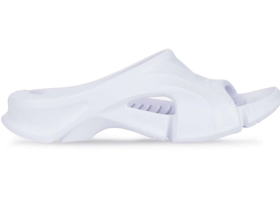 Shoes * | Balenciaga Mold Slide Sandal White (W)