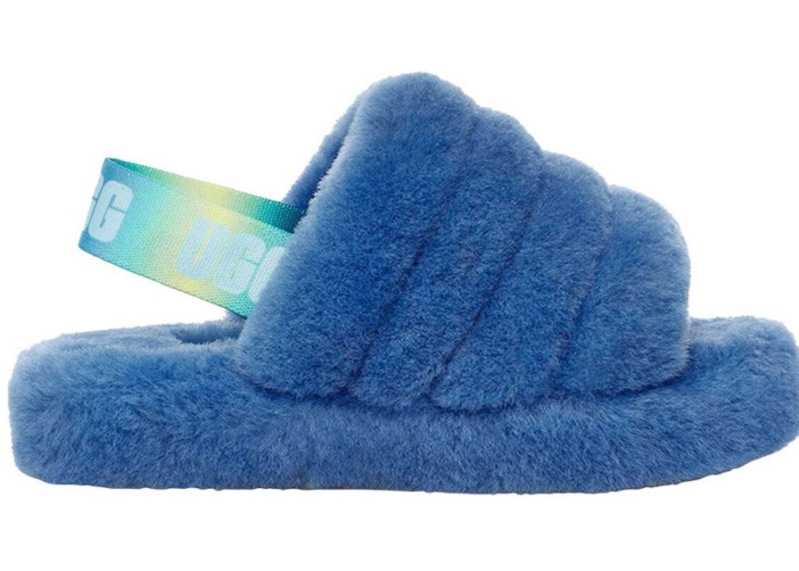 Shoes * | Ugg Fluff Yeah Slide Mystic Blue Gradient (Kids)