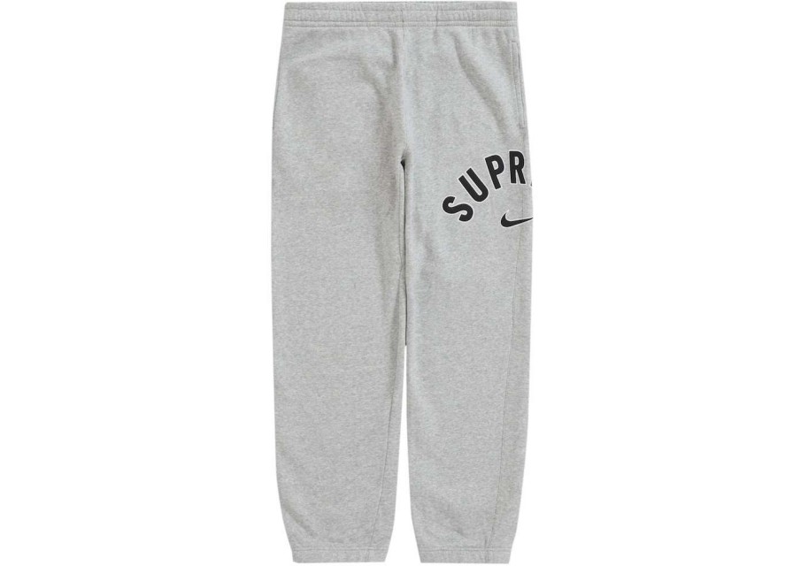 Apparel * | Supreme Nike Arc Sweatpant Heather Grey